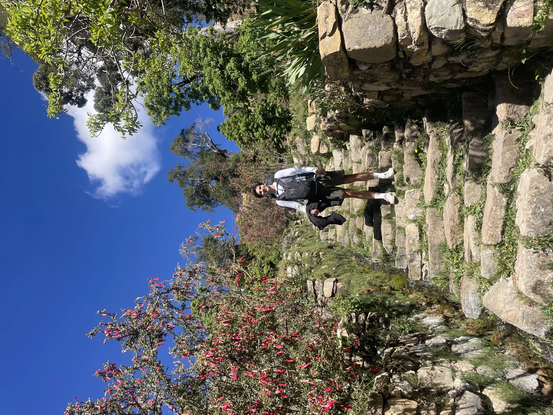Ben op Inca trappen